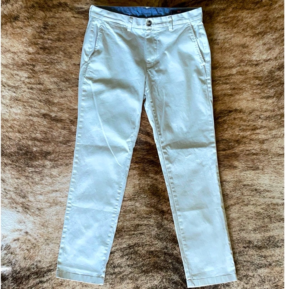 Vineyard Vines Breaker Pant light khaki chinos 30X30 never worn *growth spurt*